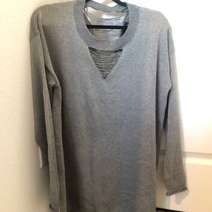 grey sweater